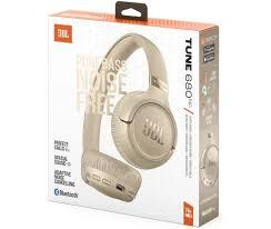 JBL Tune 680NC Headphones with Noise Cancelling , White JBLT680NCWHT