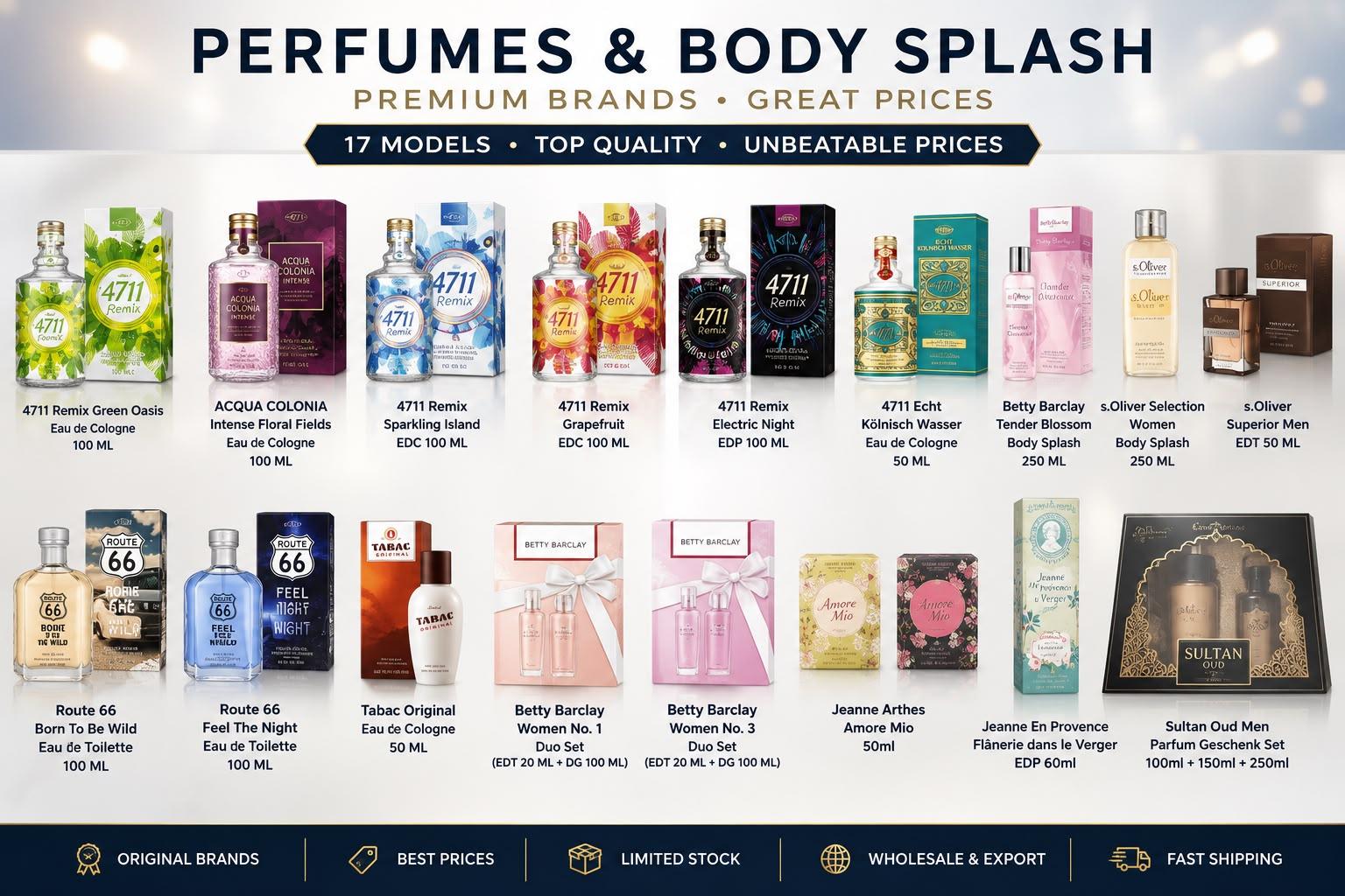 Premium Fragrance Collection – 17 Models